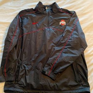 Mens Nike Ohio State quarter zip Windbreaker